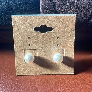 Faux Pearl Earrings
